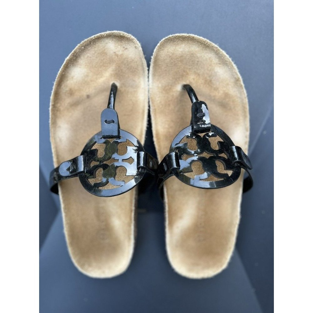 Tory Burch Miller Cloud Women’s Classic Cuoio Calf Leather Sandal Size 8 M